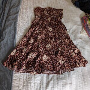Ulla Johnson Tie Dyed Maroon Sundress
